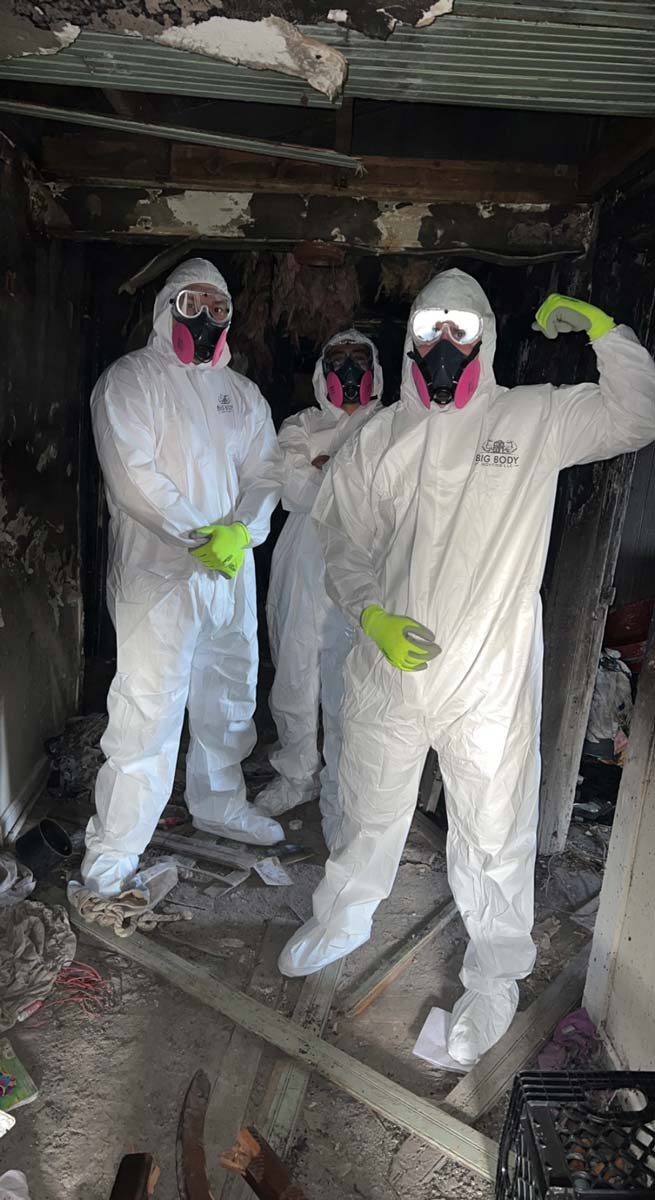 Disaster cleanup crew for Big Body Bros.